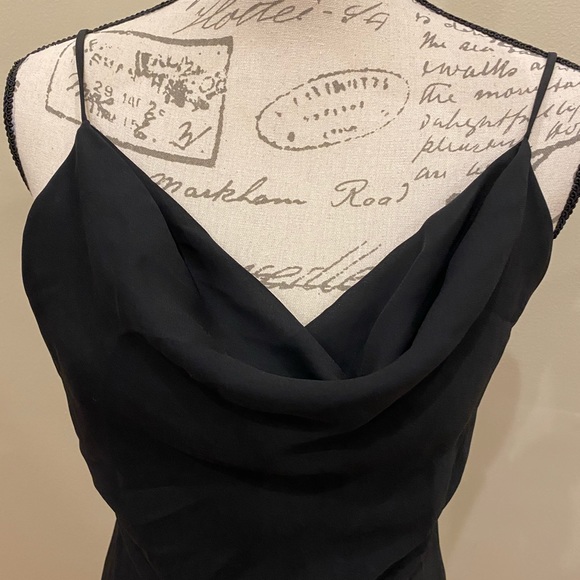 Be Smart Cocktail Cowl Neck Midi Dress Junior 3/4 - Picture 2 of 6